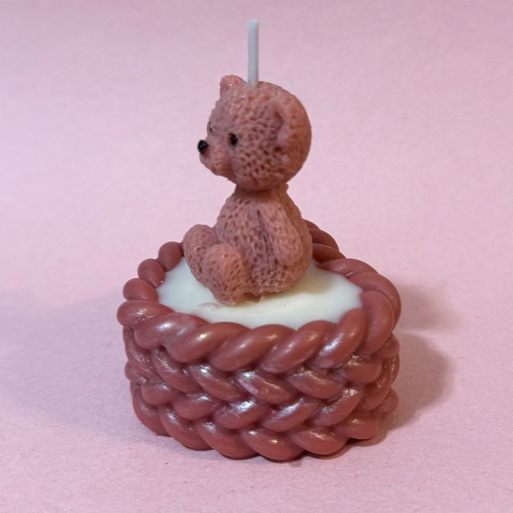 Teddy Bear Decorative Candle